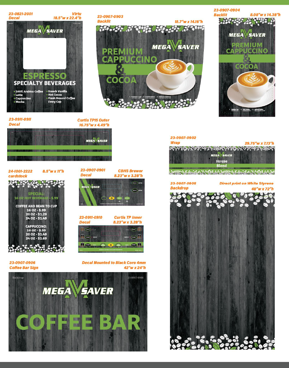 megasaver items design flyer