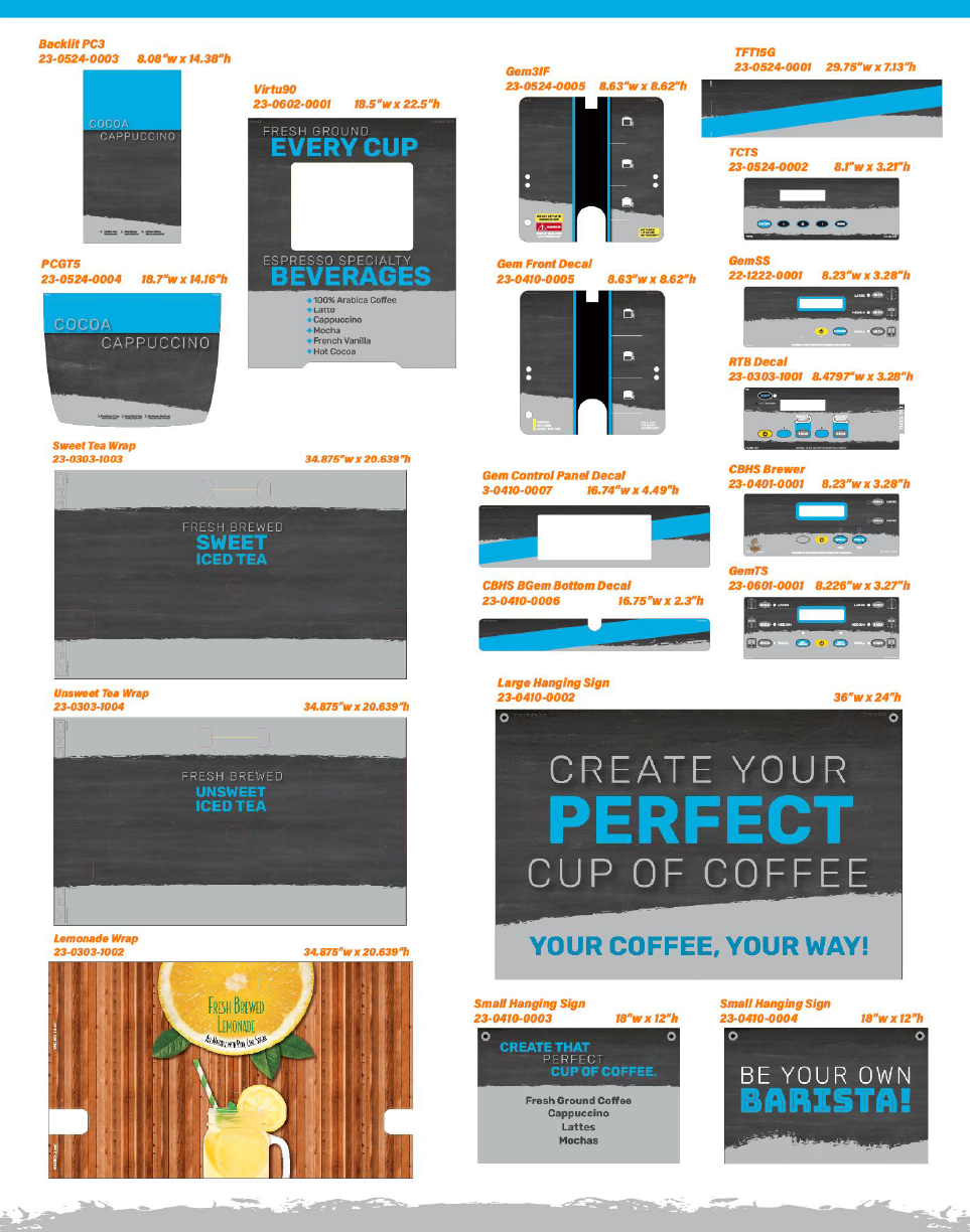 alo brand items design flyer