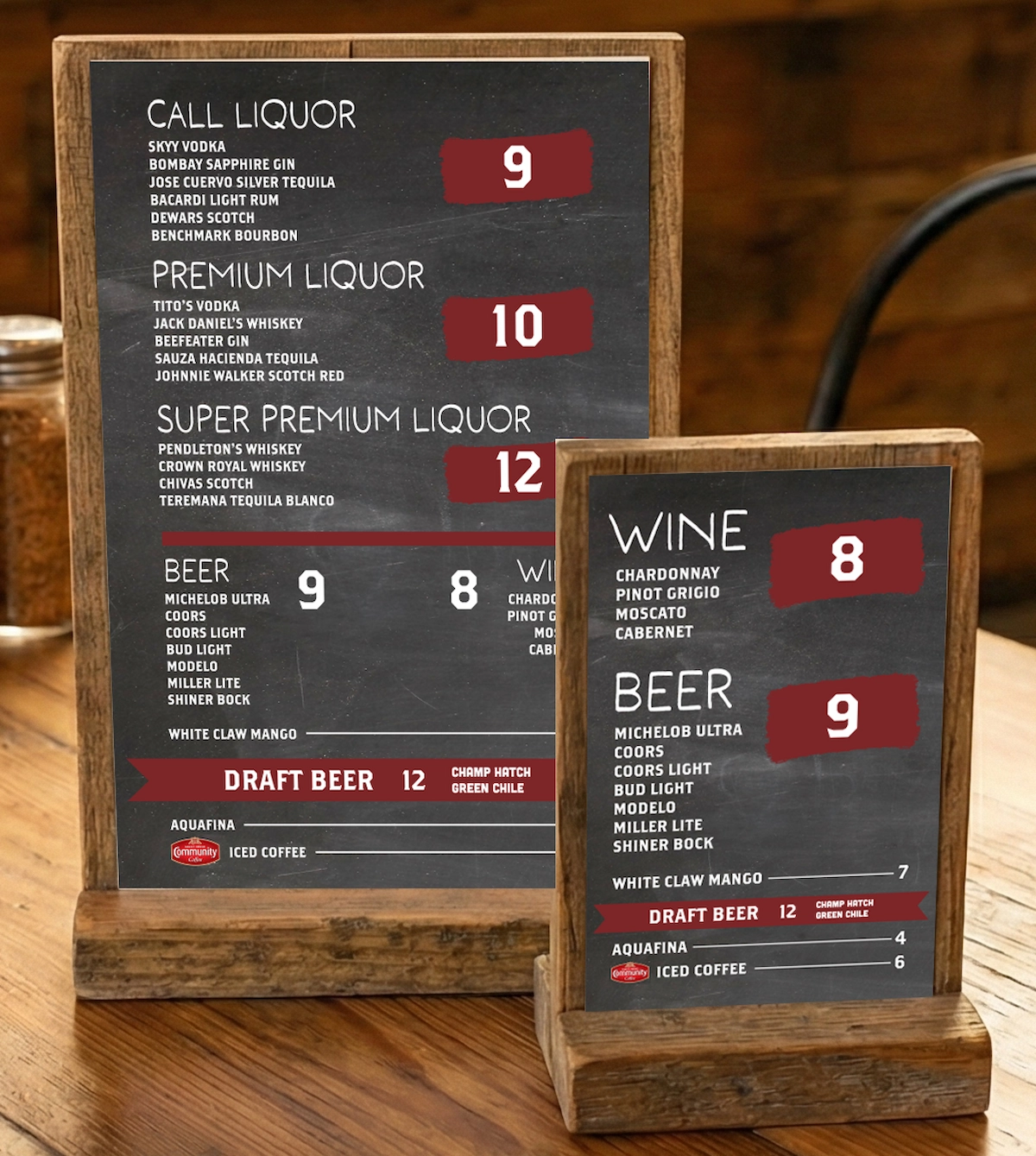 Champions BBQ branding, small-format mockup