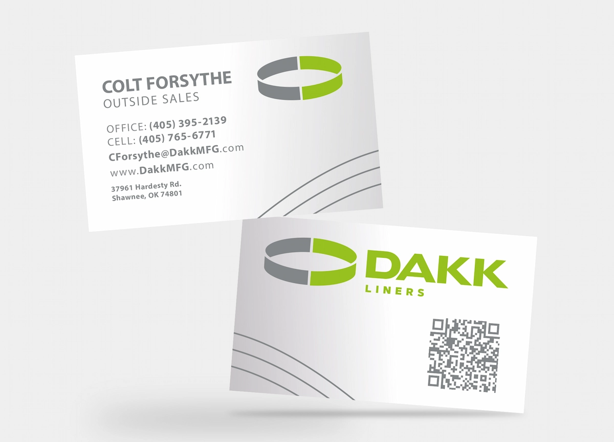 Dakk business cards mockup