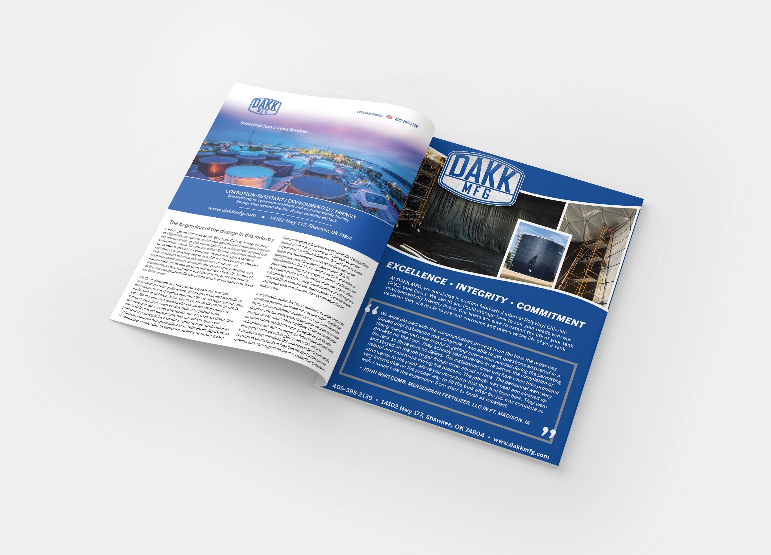 Dakk pre-rebrand print ad design mockup