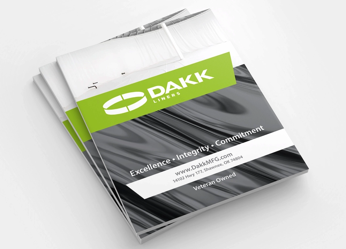 Dakk rebranded brochure cover mockup